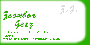 zsombor getz business card